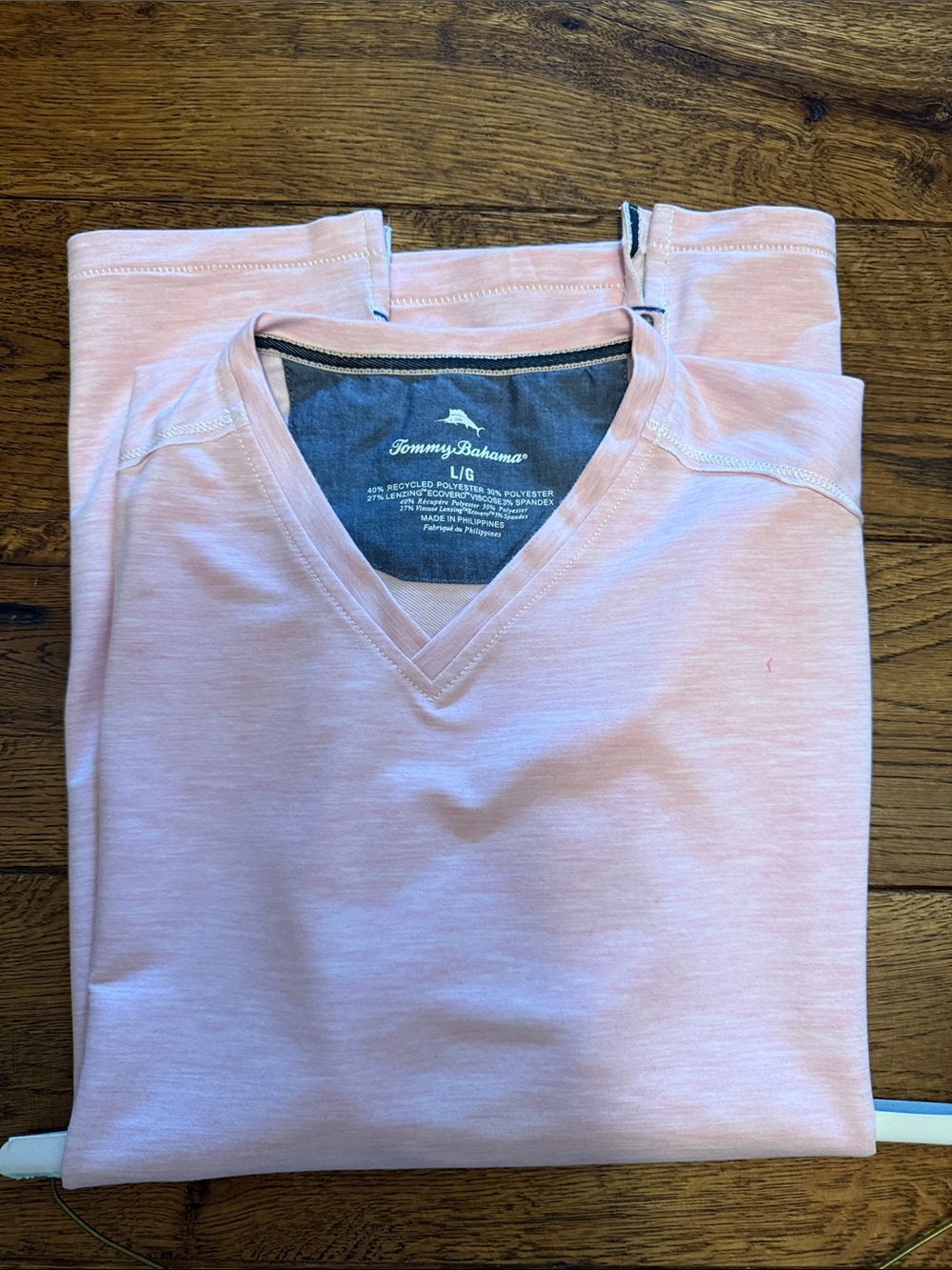 Tommy Bahama Soft Pink V-Neck Pullover